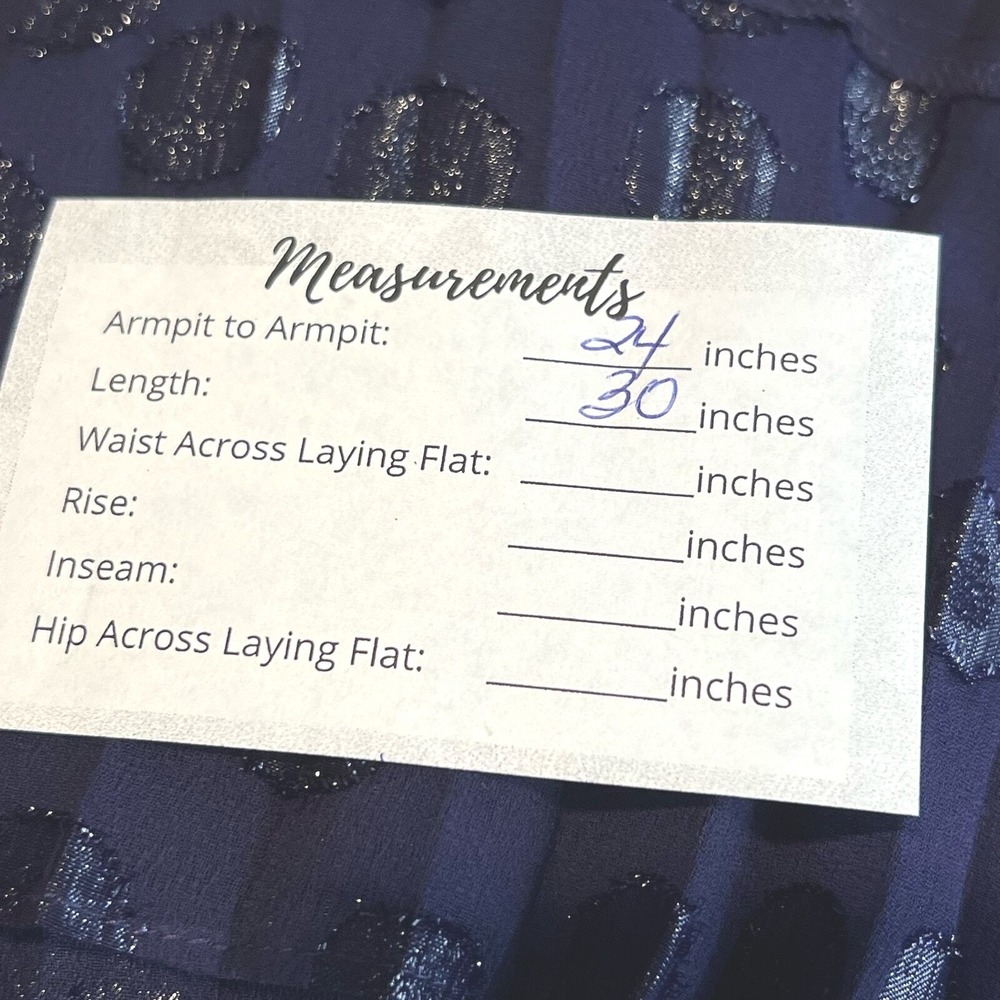 Lane Bryant Pleated Tank Top Navy Blue Metallic Dot Tassel Tie Blouse Size 24 - Picture 3 of 11